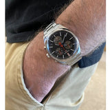 Tissot PR 100 Vuelta Chronograph Black Dial Silver Steel Strap Watch for Men - T150.417.11.051.01