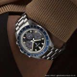 Seiko Prospex Speedtimer Solar Chronograph Grey Dial Silver Steel Strap Watch for Men - SSC939