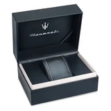 Maserati Competizione Black Dial Two Tone Steel Strap Watch for Men - R8853100042