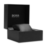 Hugo Boss Integrity Chronograph Black Dial Black Leather Strap Watch for Men - 1513777
