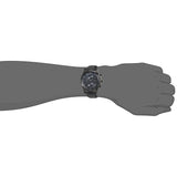 Hugo Boss Aeroliner Chronograph Black Dial Black Leather Strap Watch for Men - 1512567