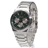 Seiko Sport Conceptual Chronograph Green Dial Silver Steel Strap Watch for Men - SSB461P1