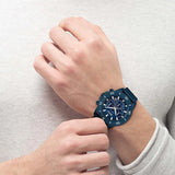 Hugo Boss Admiral Chronograph Blue Dial Blue Nylon Strap Watch for Men - 1513919