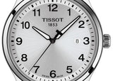 Tissot T-Sport Gent XL Silver Dial Brown Leather Strap Watch for Men - T116.410.16.037.00