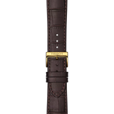 Tissot Classic Dream Ivory Dial Brown Leather Strap Watch for Men - T129.410.36.261.00