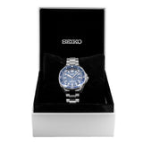 Seiko Prospex Polygonal Divers Automatic Blue Dial Silver Steel Strap Watch for Men - SPB483J1