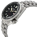 Seiko 5 Sports SKX Automatic Black Dial Silver Steel Strap Watch for Men - SRPL85K1