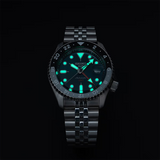 Seiko 5 Sports SKX Racers Heritage Velocity Blue Dial Silver Steel Strap Watch for Men - SSK045K1