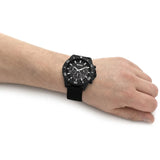 Hugo Boss Admiral Chronograph Black Dial Black Nylon Strap Watch for Men - 1513918