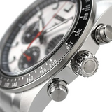 Seiko Prospex Speedtimer Solar Chronograph Silver Dial Silver Steel Strap Watch for Men - SSC911