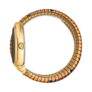 Just Cavalli Glam Evo 5 Black Dial Two Tone Steel Strap Watch for Women - JC1L251M0055