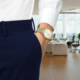 Tissot Ballade Quartz Silver Dial Two Tone Steel Strap Watch for Men - T156.410.22.031.00