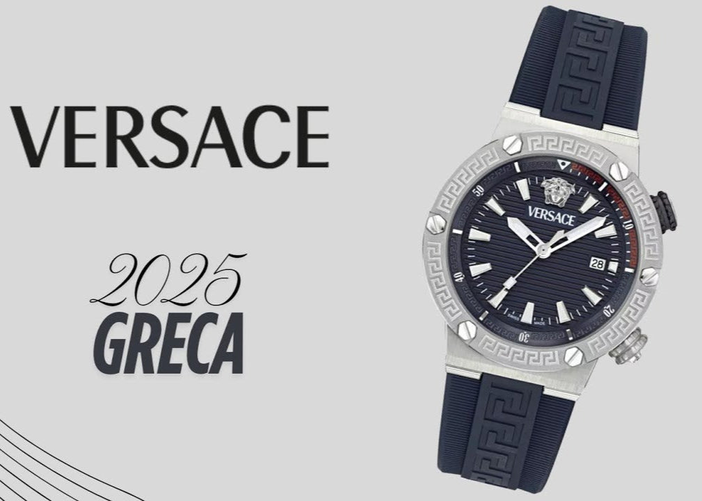 Versace Greca Diver Quartz Blue Dial Blue Rubber Strap Watch for Men - VE8G00124