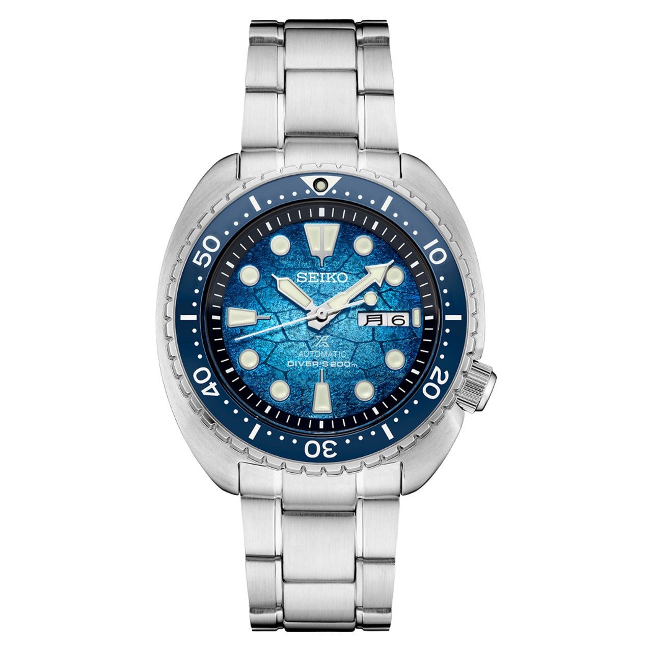 Seiko Prospex US Special Edition Automatic Blue Dial Silver Steel Strap Watch for Men - SRPH59