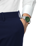 Tissot Le Locle Powermatic 80 Automatic Green Dial Silver Steel Strap Watch for Men - T006.407.11.093.00