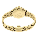 Seiko Presage Cocktail Time Automatic Diamonds Gold Dial Gold Steel Strap Watch for Women - SRE018J1