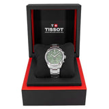 Tissot PR 100 Chronograph Green Dial Silver Steel Strap Watch for Men - T150.417.11.091.00