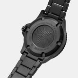 Emporio Armani World Explorer Black Dial Black Steel Strap Watch for Men - AR11398