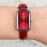 Tissot SRV Red Dial Red Leather Strap Watch for Women - T160.110.16.423.00