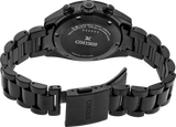 Seiko Prospex Speedtimer The Black Series Limited Edition Black Dial Black Steel Strap Watch for Men - SSC917