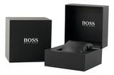 Hugo Boss Taper Chronograph Black Dial Black Steel Strap Watch for Men - 1514088