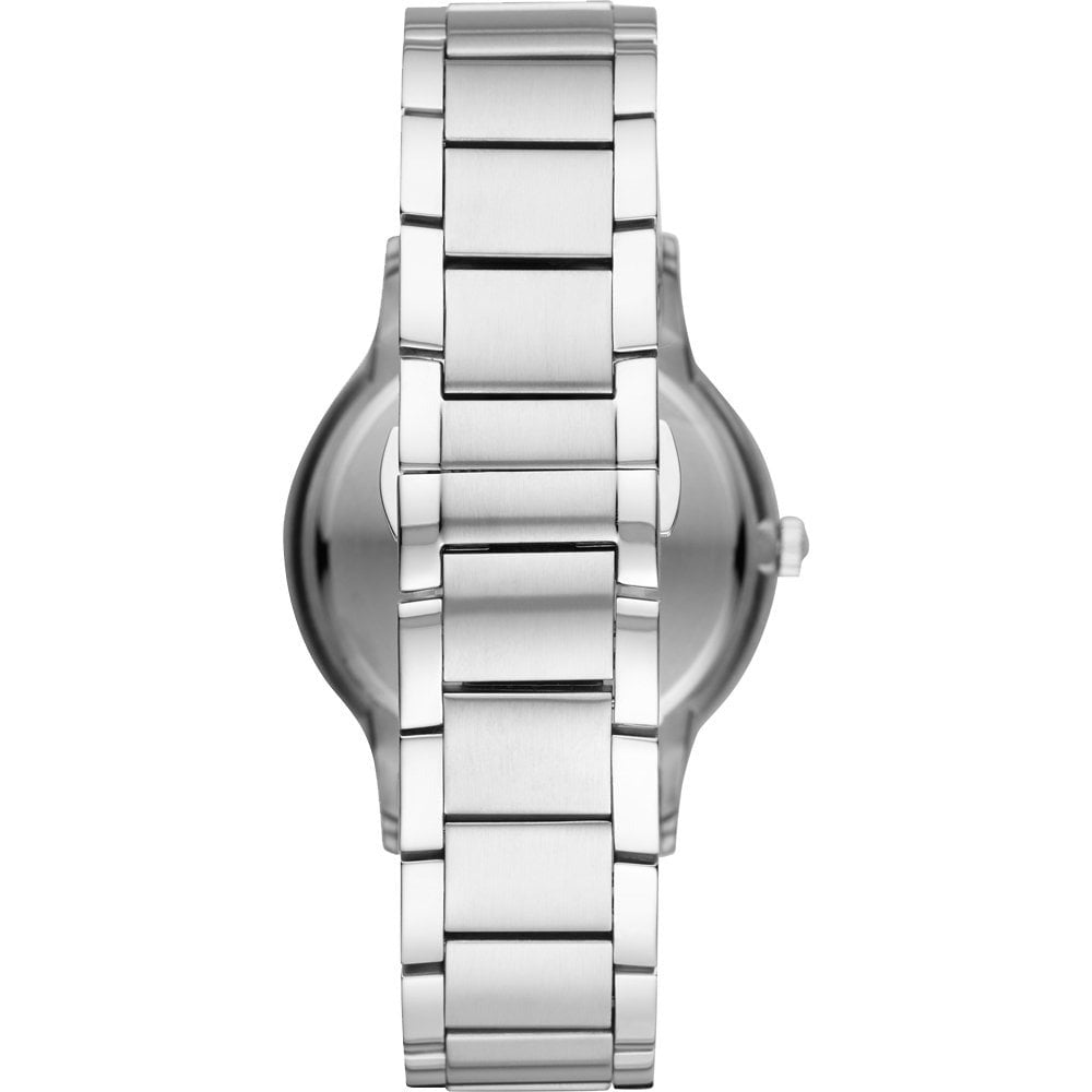 Emporio Armani Frederico Analog Green Dial Silver Steel Strap Watch for Men - AR11621