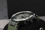 Tissot T Race Chronograph Black Dial Green Rubber Strap Watch for Men - T141.417.37.061.02