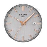 Tissot PR 100 Quartz Silver Dial Black Leather Strap Watch for Men - T150.410.16.031.00
