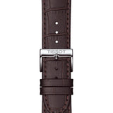 Tissot T Classic Dream Quartz White Dial Brown Leather Strap Watch for Men - T129.410.16.013.00