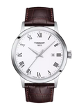 Tissot T Classic Dream Quartz White Dial Brown Leather Strap Watch for Men - T129.410.16.013.00
