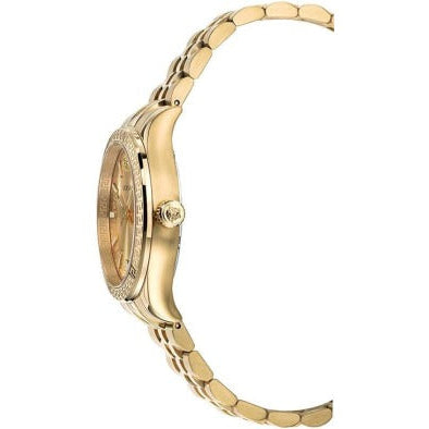 Versace Virtus Quartz Gold Dial Gold Steel Strap Watch for Women - VEHU00720