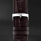 Tissot PR 100 Quartz Silver Dial Black Leather Strap Watch for Men - T150.410.16.031.00
