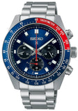 Seiko Prospex Speedtimer Solar Chronograph Blue Dial Silver Steel Strap Watch for Men - SSC913
