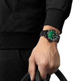 Tissot Tissot Seastar 1000 Quartz Green Dial Black Steel Strap Watch for Men - T120.410.33.091.00