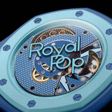 Swatch x AP Royal Pop Blue Dial Blue Leather Lanyard Watch for Men - Lan Ba