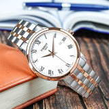 Tissot T Classic Dream Quartz White Dial Two Tone Steel Strap Watch for Men - T129.410.22.013.00