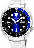 Seiko Prospex Deep Blue Batman Turtle Diver's Automatic Blue Dial Silver Steel Strap Watch for Men - SRPC25J1
