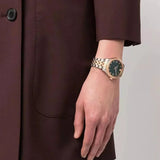 Versace Hellenyium Quartz Green Dial Two Tone Steel Strap Watch for Women - VE2S00422