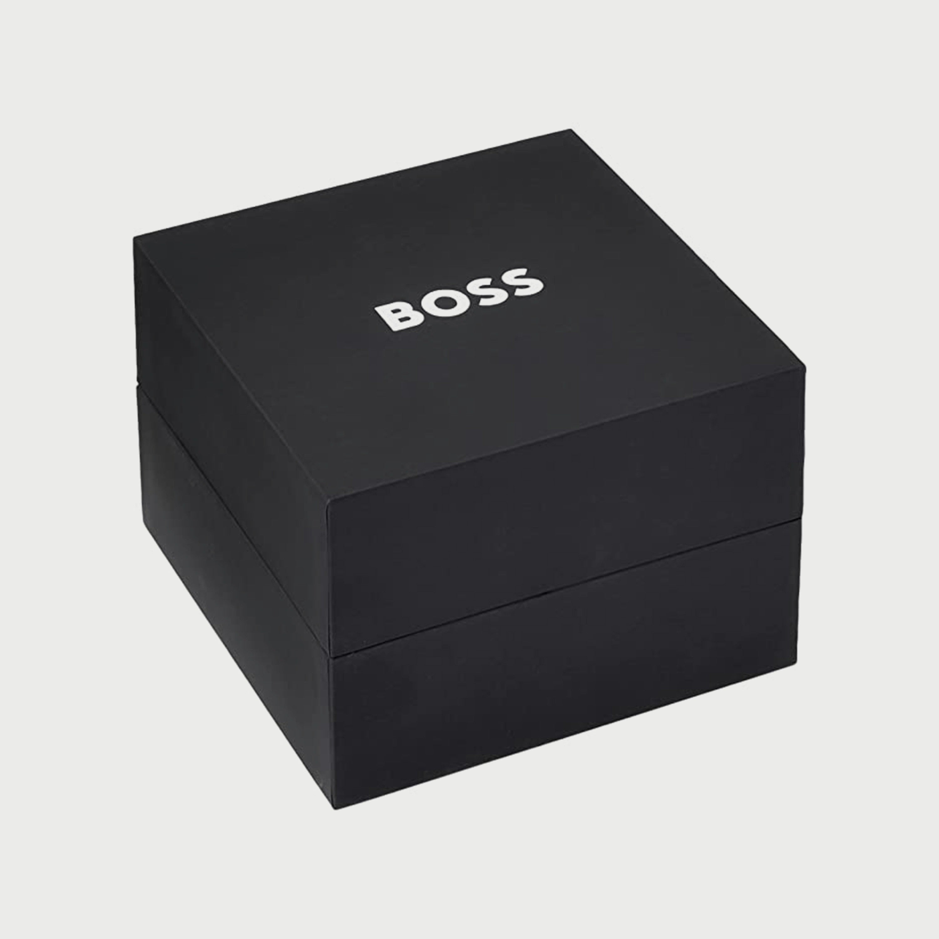 Hugo Boss Cloud Chronograph Olive Green Dial Green Leather Strap Watch for Men - 1514018