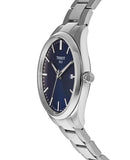 Tissot PR 100 Blue Dial Silver Steel Strap Watch for Men - T150.410.11.041.00
