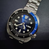 Seiko Prospex Deep Blue Batman Turtle Diver's Automatic Blue Dial Silver Steel Strap Watch for Men - SRPC25J1