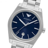 Emporio Armani Frederico Analog Blue Dial Silver Steel Strap Watch for Men - AR11620