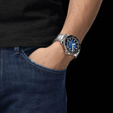 Tissot Seastar 2000 Professional Powermatic 80 Blue Dial Silver Steel Strap Watch for Men - T120.607.11.041.01