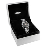 Seiko 5 Sports SNXS Series Automatic Black Dial Silver Steel Strap Watch for Men - SRPK89K1