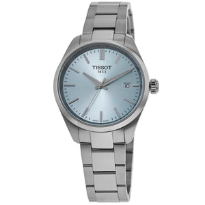 Tissot PR 100 Chronograph Light Blue Dial Silver Steel Strap Watch for Men - T150.417.11.351.00