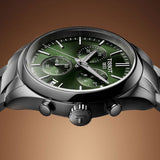 Tissot PR 100 Chronograph Green Dial Silver Steel Strap Watch for Men - T150.417.11.091.00