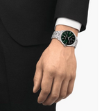 Tissot Chemin des Tourelles Powermatic 80 Green Dial Silver Steel Strap Watch for Men - T139.407.11.091.00