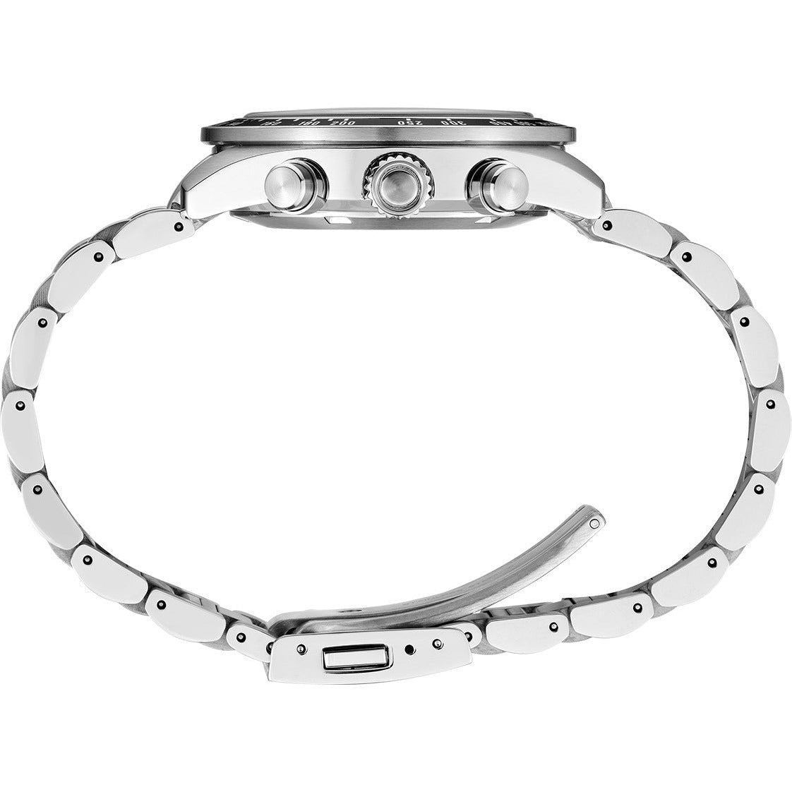 Seiko Prospex US Special Edition Speedtimer Solar Chronograph Red Dial Silver Steel Strap Watch for Men - SSC927