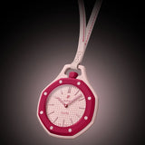 Swatch Royal Pop Pink Dial Pink Leather Strap Watch for Women - Otto Rosso