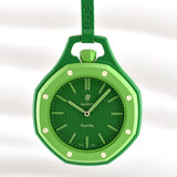 Swatch Royal Pop Green Dial Green Leather Strap Watch for Men - Green Eight